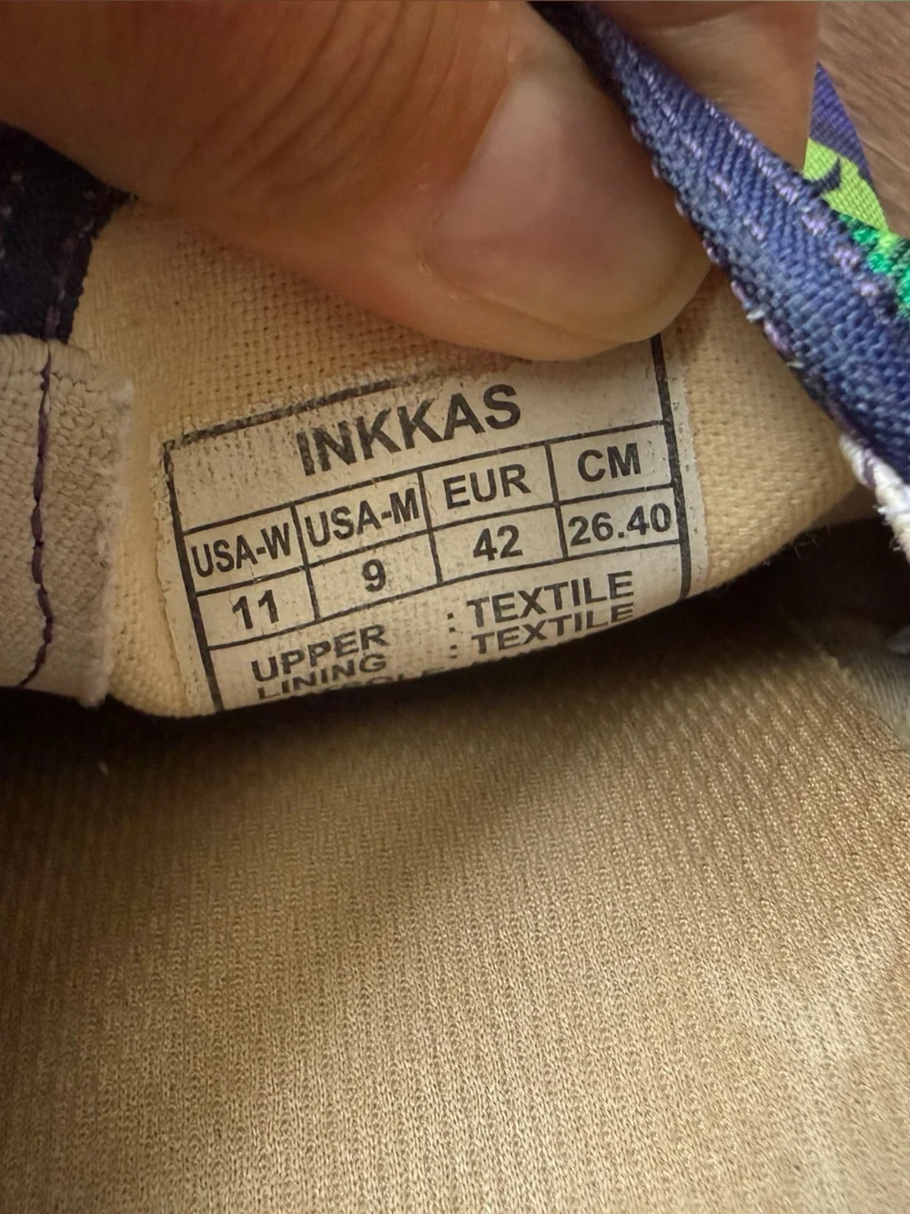 Inkkas Sokoke Slip On Colorful Cat & Floral Blue Purple Sneakers Vegan Shoes 11